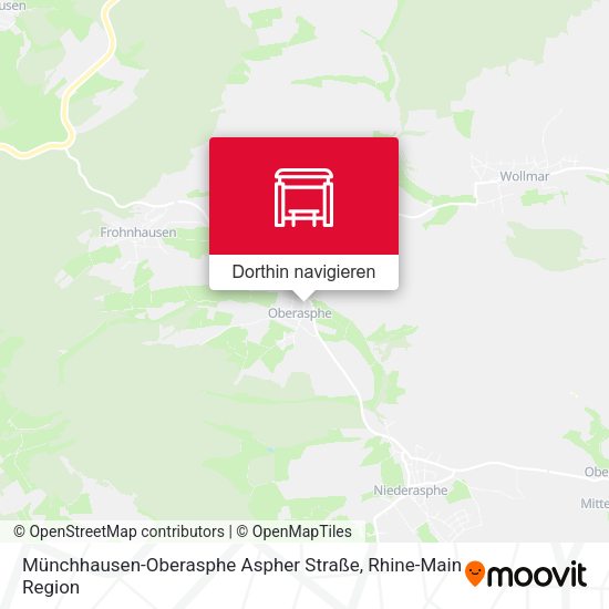 Münchhausen-Oberasphe Aspher Straße Karte