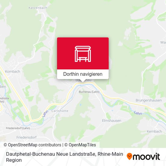 Dautphetal-Buchenau Neue Landstraße Karte