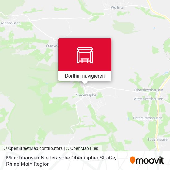 Münchhausen-Niederasphe Oberaspher Straße Karte
