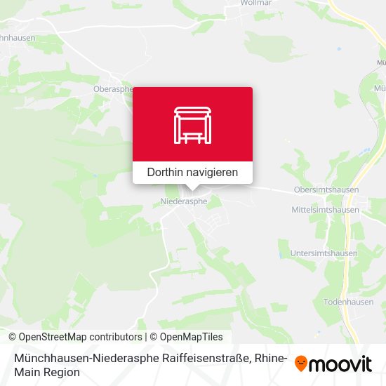 Münchhausen-Niederasphe Raiffeisenstraße Karte