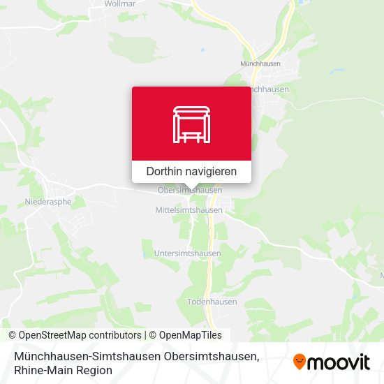 Münchhausen-Simtshausen Obersimtshausen Karte