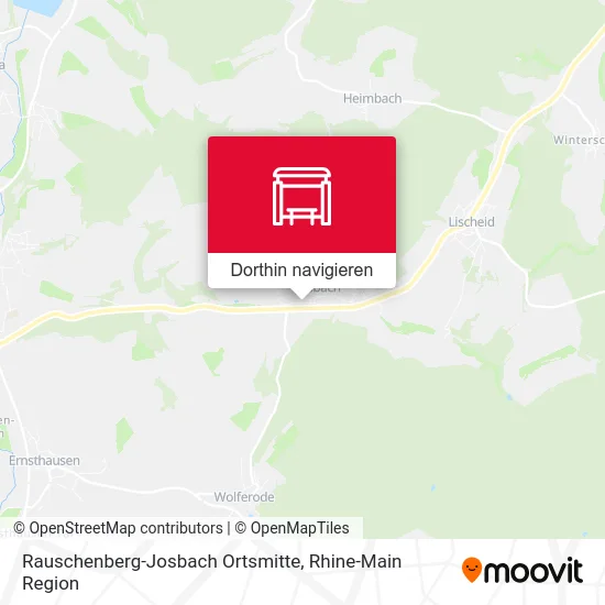 Rauschenberg-Josbach Ortsmitte Karte