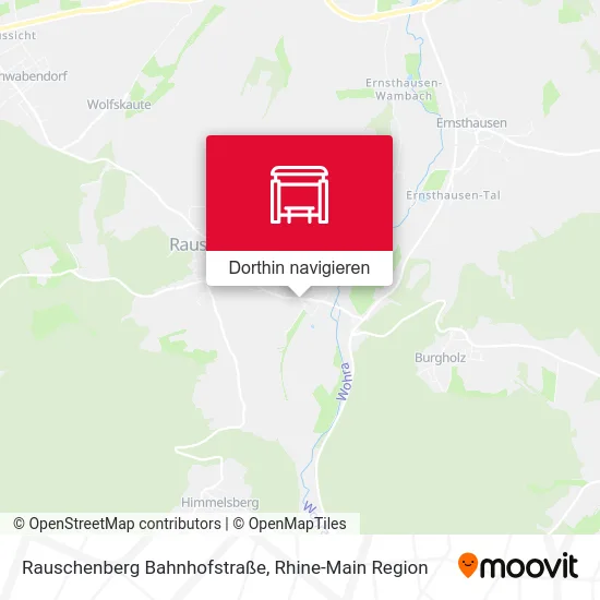 Rauschenberg Bahnhofstraße Karte