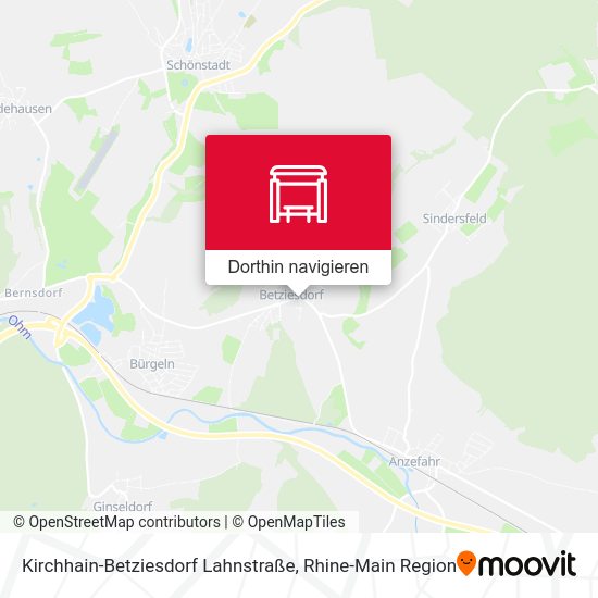 Kirchhain-Betziesdorf Lahnstraße Karte