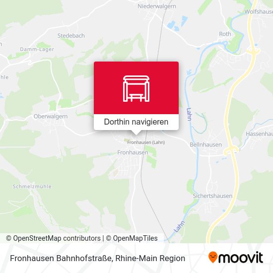 Fronhausen Bahnhofstraße Karte