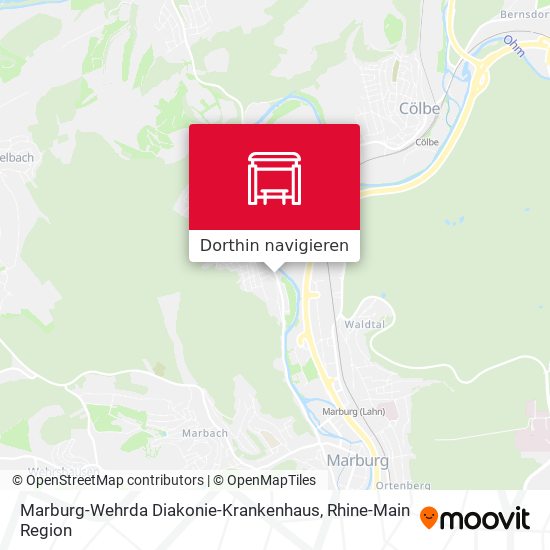 Marburg-Wehrda Diakonie-Krankenhaus Karte