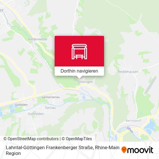 Lahntal-Göttingen Frankenberger Straße Karte