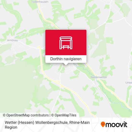 Wetter (Hessen) Wollenbergschule Karte