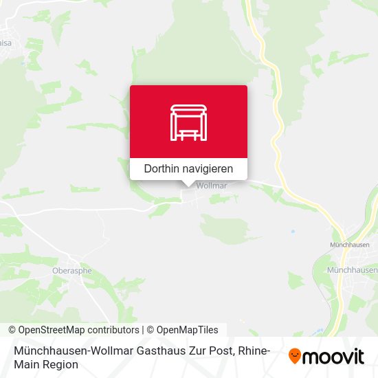 Münchhausen-Wollmar Gasthaus Zur Post Karte