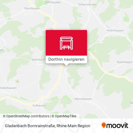 Gladenbach Bornrainstraße Karte