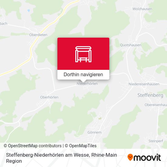 Steffenberg-Niederhörlen am Wesse Karte
