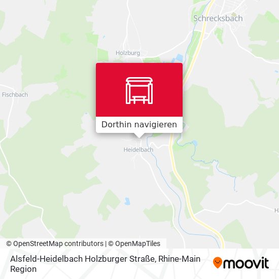 Alsfeld-Heidelbach Holzburger Straße Karte