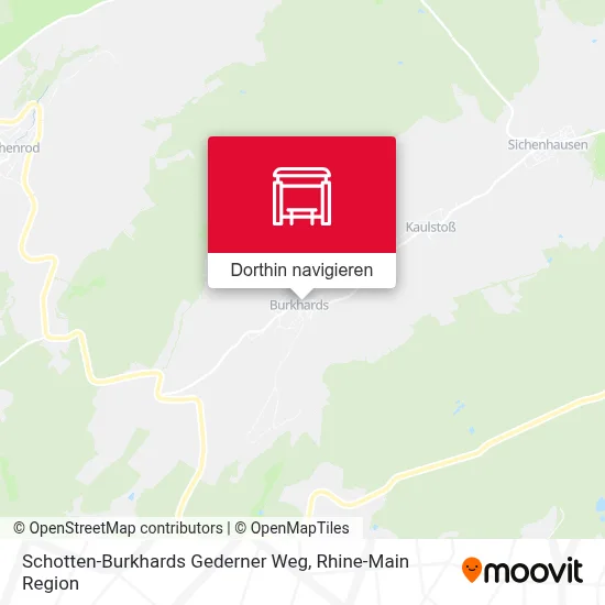 Schotten-Burkhards Gederner Weg Karte