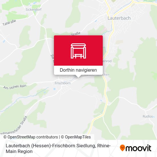 Lauterbach (Hessen)-Frischborn Siedlung Karte