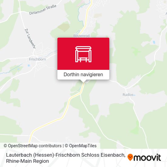 Lauterbach (Hessen)-Frischborn Schloss Eisenbach Karte
