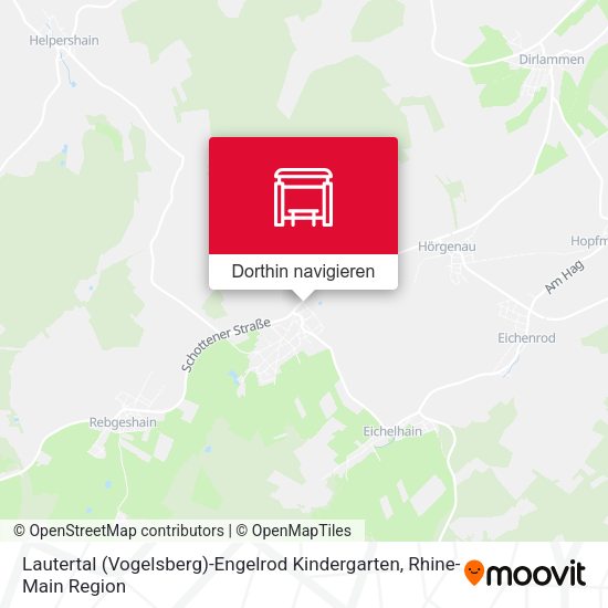 Lautertal (Vogelsberg)-Engelrod Kindergarten Karte