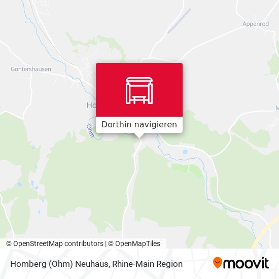 Homberg (Ohm) Neuhaus Karte