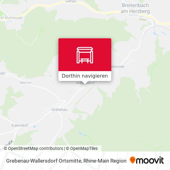 Grebenau-Wallersdorf Ortsmitte Karte