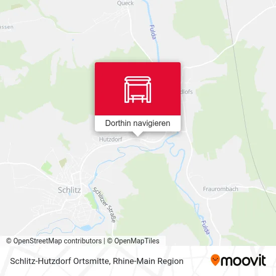 Schlitz-Hutzdorf Ortsmitte Karte