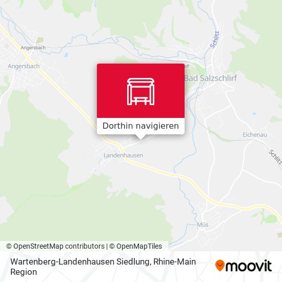 Wartenberg-Landenhausen Siedlung Karte