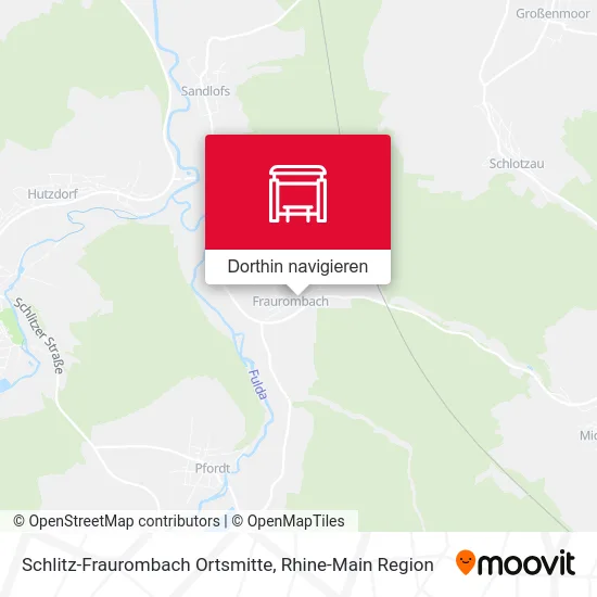 Schlitz-Fraurombach Ortsmitte Karte