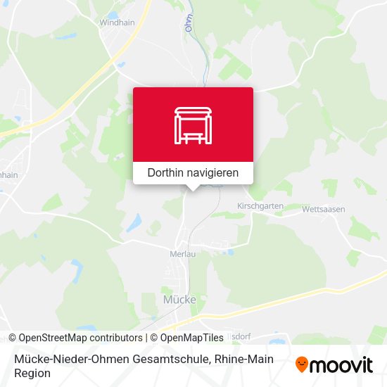 Mücke-Nieder-Ohmen Gesamtschule Karte