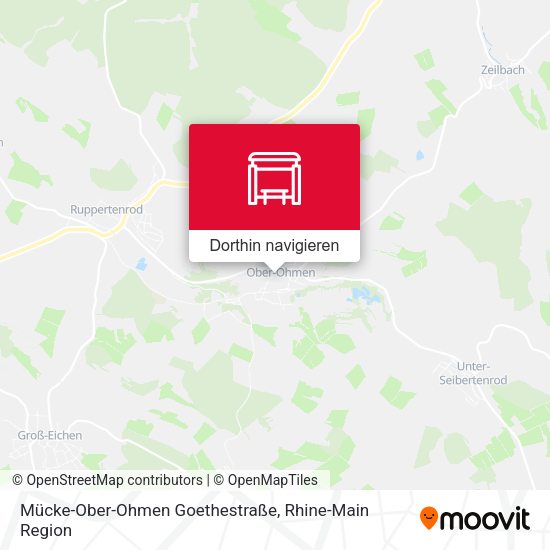 Mücke-Ober-Ohmen Goethestraße Karte