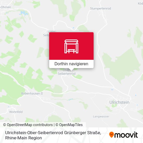 Ulrichstein-Ober-Seibertenrod Grünberger Straße Karte