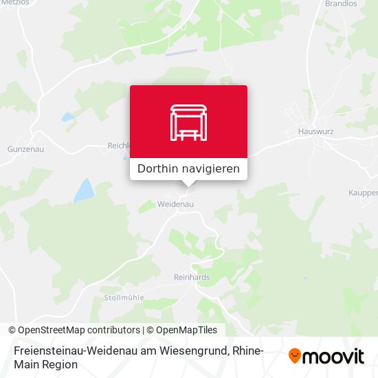 Freiensteinau-Weidenau am Wiesengrund Karte