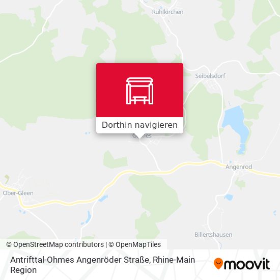 Antrifttal-Ohmes Angenröder Straße Karte