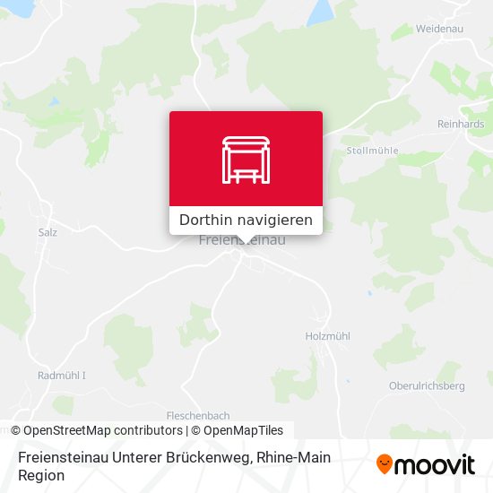 Freiensteinau Unterer Brückenweg Karte