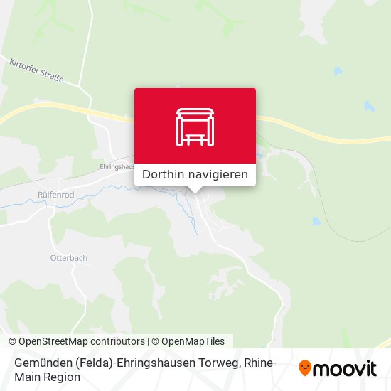 Gemünden (Felda)-Ehringshausen Torweg Karte