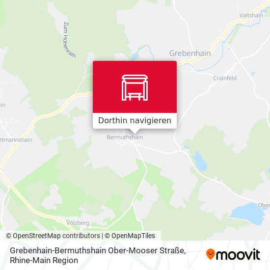 Grebenhain-Bermuthshain Ober-Mooser Straße Karte