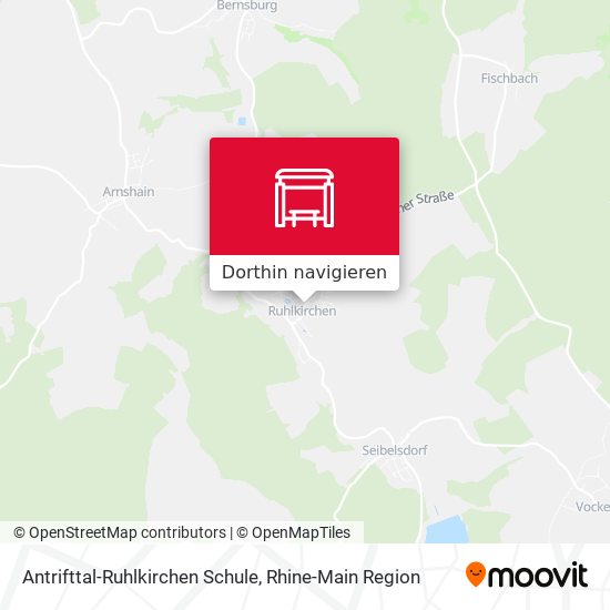Antrifttal-Ruhlkirchen Schule Karte