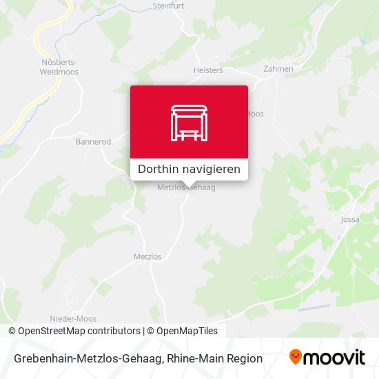 Grebenhain-Metzlos-Gehaag Karte