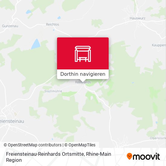 Freiensteinau-Reinhards Ortsmitte Karte