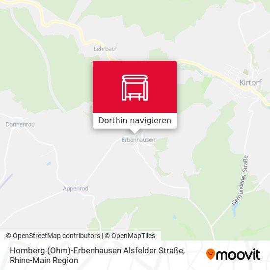 Homberg (Ohm)-Erbenhausen Alsfelder Straße Karte