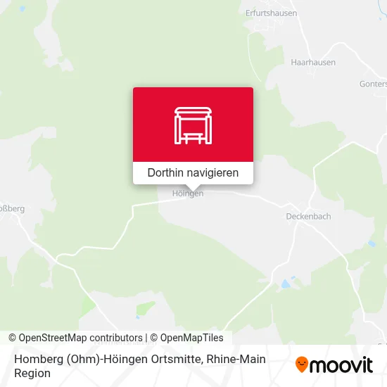 Homberg (Ohm)-Höingen Ortsmitte Karte