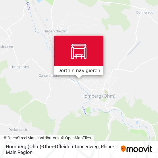 Homberg (Ohm)-Ober-Ofleiden Tannenweg Karte