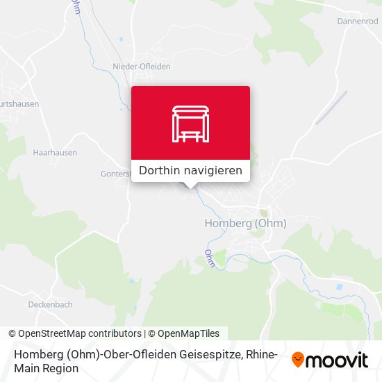 Homberg (Ohm)-Ober-Ofleiden Geisespitze Karte