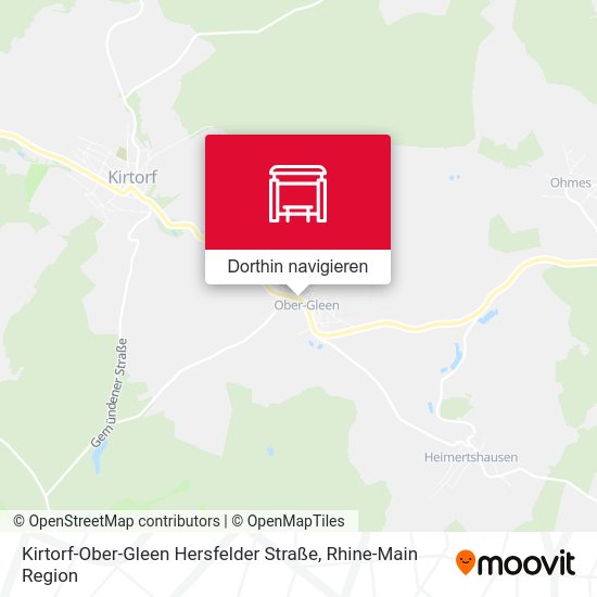 Kirtorf-Ober-Gleen Hersfelder Straße Karte