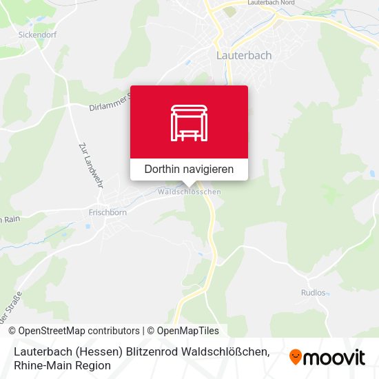Lauterbach (Hessen) Blitzenrod Waldschlößchen Karte