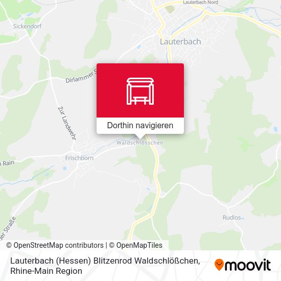 Lauterbach (Hessen) Blitzenrod Waldschlößchen Karte