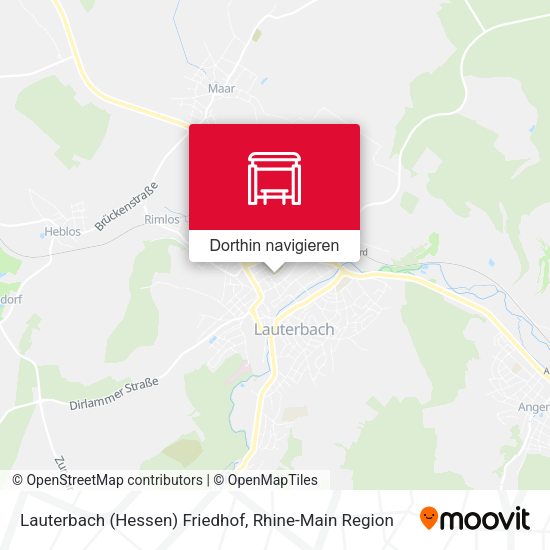 Lauterbach (Hessen) Friedhof Karte
