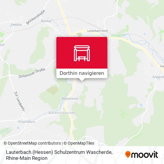 Lauterbach (Hessen) Schulzentrum Wascherde Karte