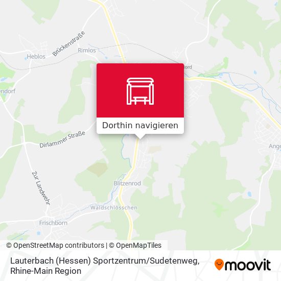 Lauterbach (Hessen) Sportzentrum / Sudetenweg Karte