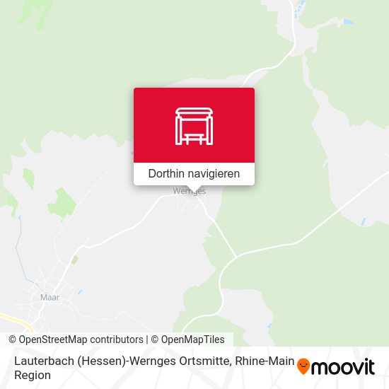 Lauterbach (Hessen)-Wernges Ortsmitte Karte