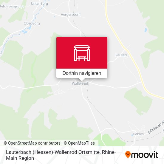 Lauterbach (Hessen)-Wallenrod Ortsmitte Karte