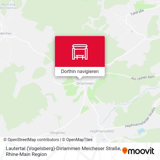 Lautertal (Vogelsberg)-Dirlammen Meicheser Straße Karte