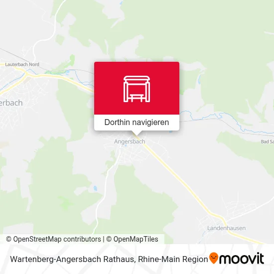 Wartenberg-Angersbach Rathaus Karte